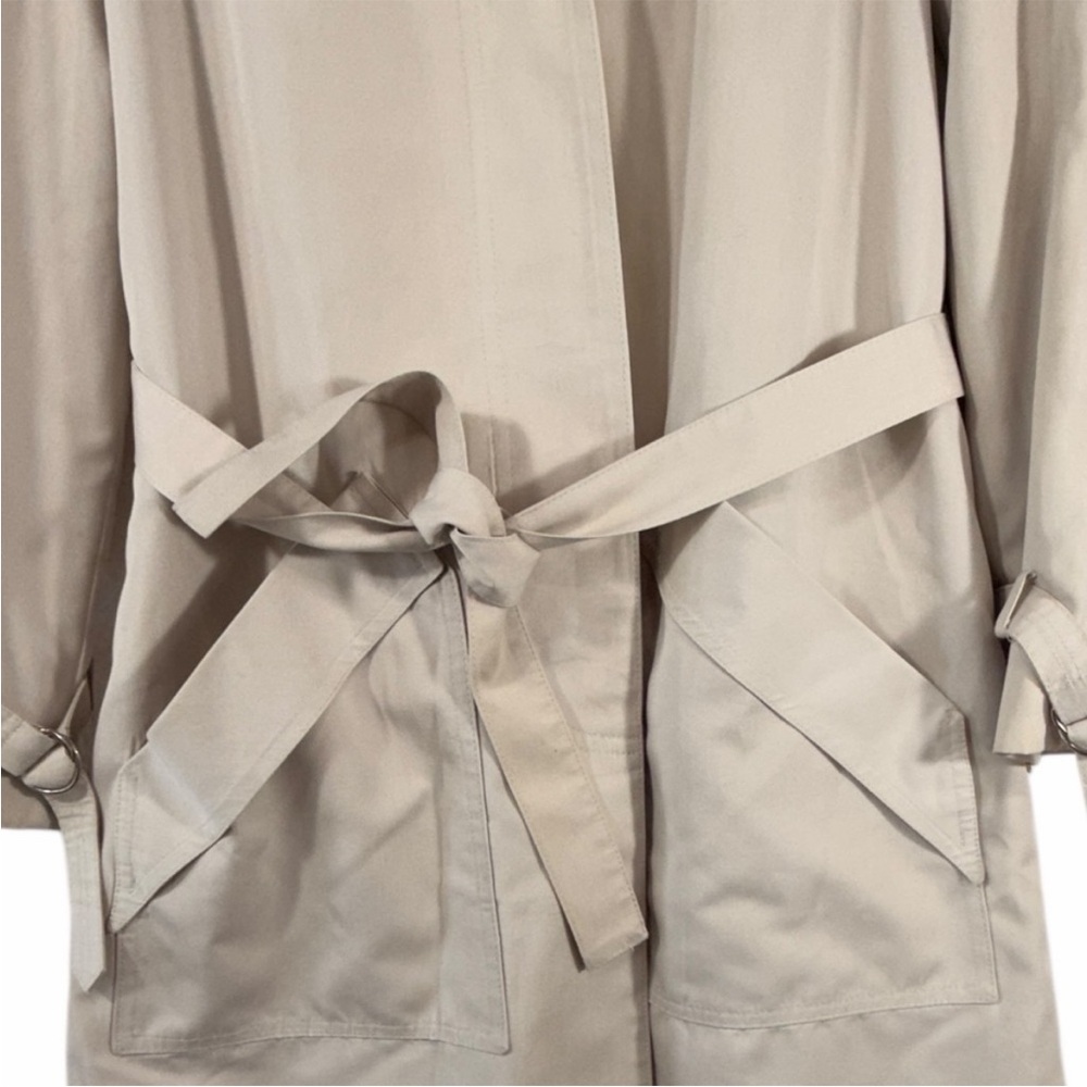 Misty Harbor Any Weather Trench Coat Women Size 4 With Wool Liner Beige - Picture 7 of 10